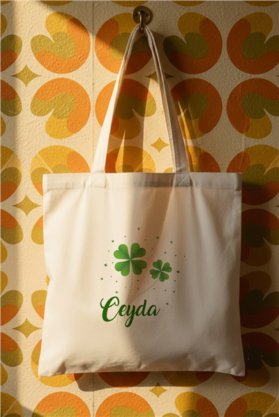 Yonca Kişiye Özel Bez Çanta