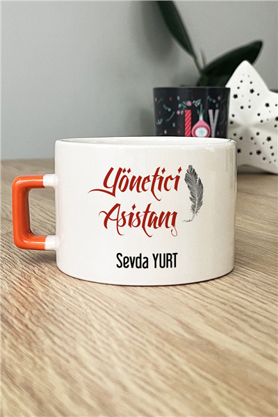 Yönetici Asistanı Kişiye Özel Lüks Fincan