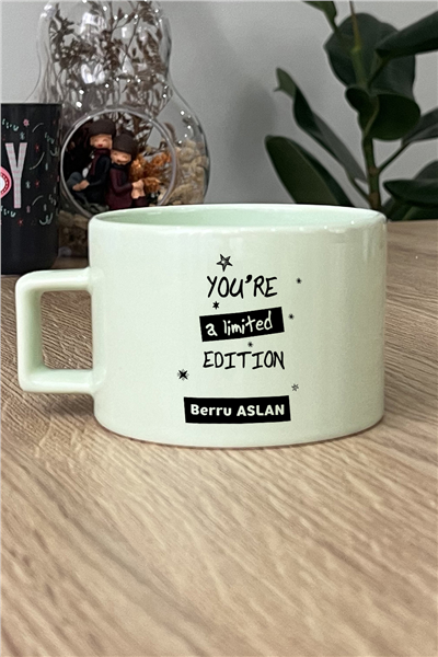 You Are a Limited Edition Kişiye Özel Lüks Pastel Fincan