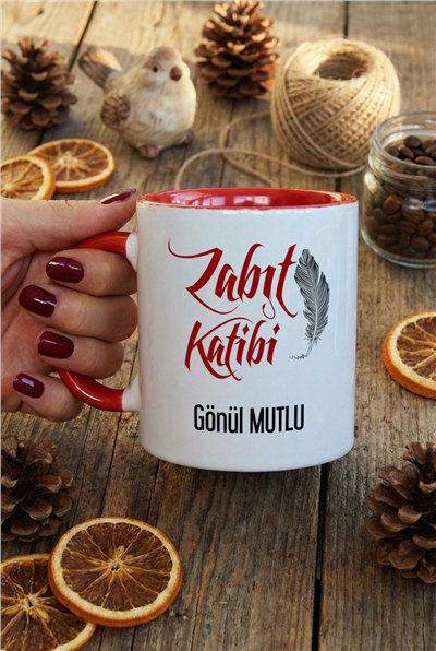 Zabıt Katibi Kişiye Özel Kupa Bardak Standart