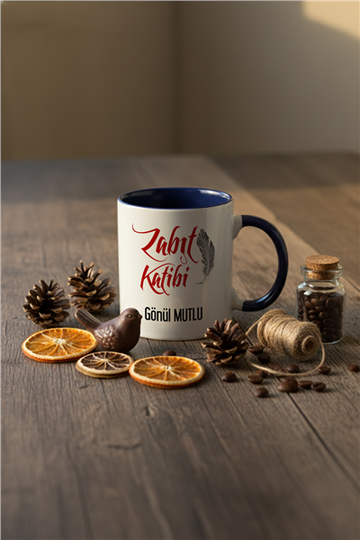 Zabıt Katibi Kişiye Özel Kupa Bardak Standart