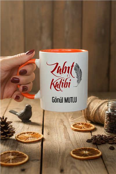 Zabıt Katibi Kişiye Özel Kupa Bardak Standart