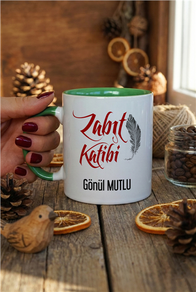 Zabıt Katibi Kişiye Özel Kupa Bardak Standart