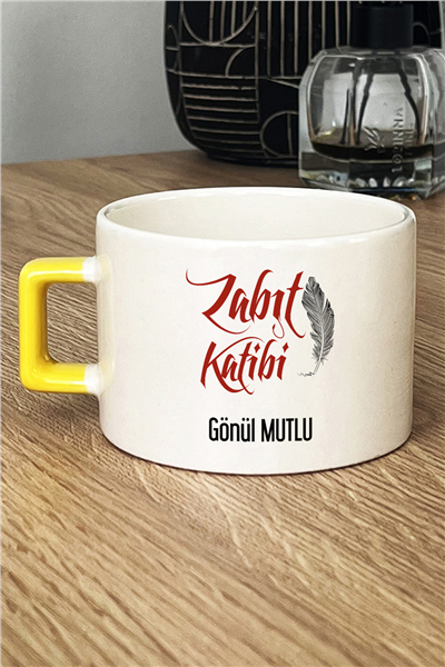 Zabıt Katibi Kişiye Özel Lüks Fincan