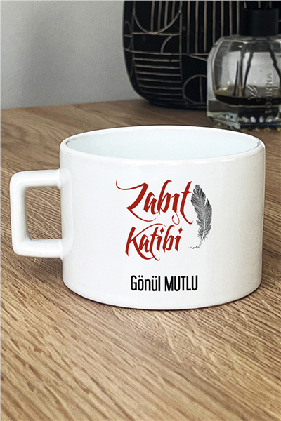 Zabıt Katibi Kişiye Özel Lüks Fincan
