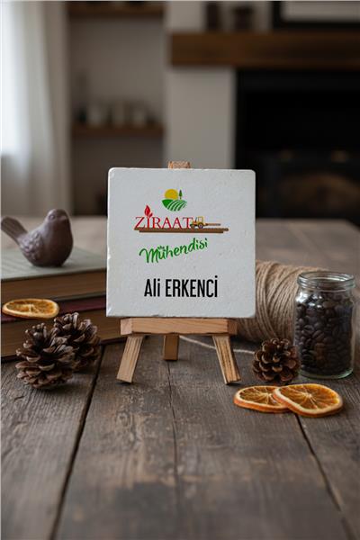 Ziraat Mühendisi Kişiye Özel Dekoratif Taş İsimlik