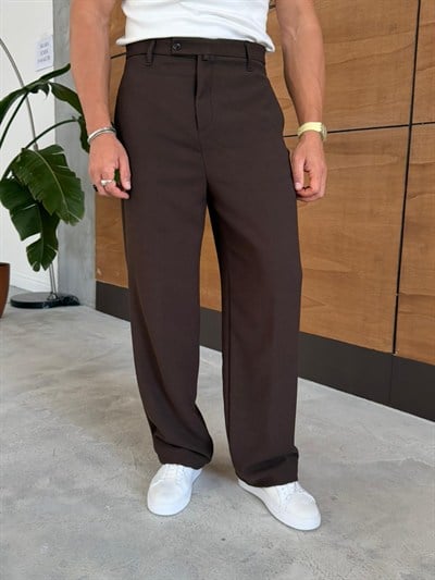 Giesto Özel Seri Örme Pantolon Acı Kahve
