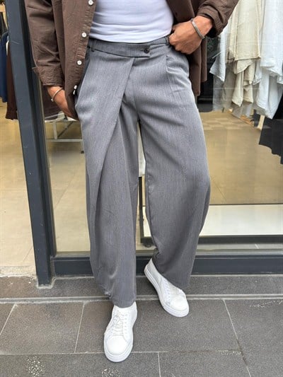 Vamos Kore Kalıp Pantolon Gri