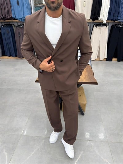 Ziver Premium Takım Elbise Kahve