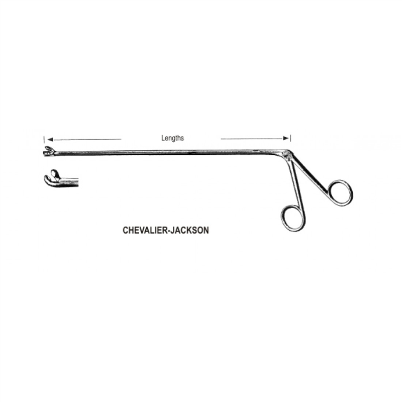 50.0337.50 Chevalier Jackson Forseps Fig.7, 50cm