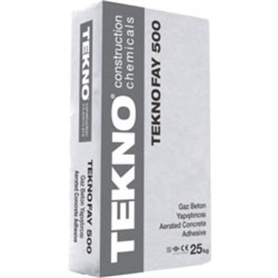 Teknofay 500 Gazbeton Yapıştırıcı (M10 Basınç Dayanım Sınıfi) 25 Kg