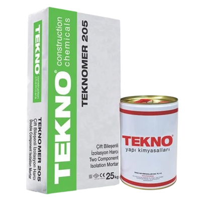Teknomer 205 Ex Set Çift Bileş. Tam Elastik, Su Yalıtım Malz. 35 Kg-Set
