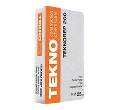 Teknorep 200 Çim. Esas. Tiksotropik Elyaflı, İnce Tamir Harcı 25 Kg