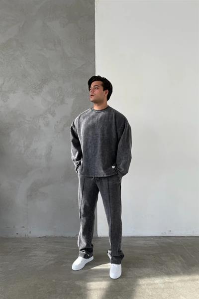 Füme Yıkamalı Sweat