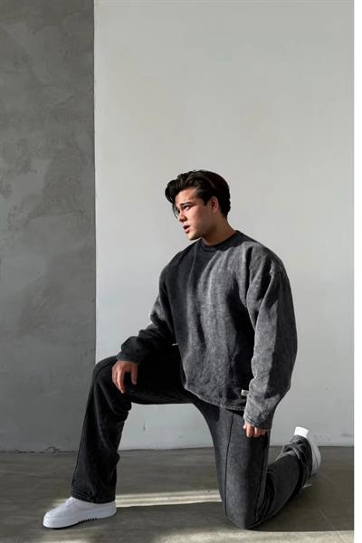 Füme Yıkamalı Sweat