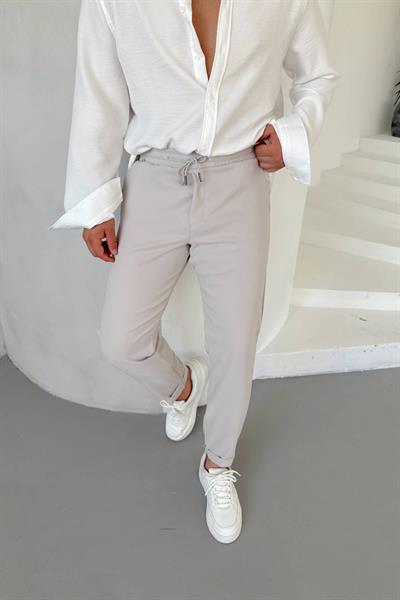Gri Duble Paça Jogger
