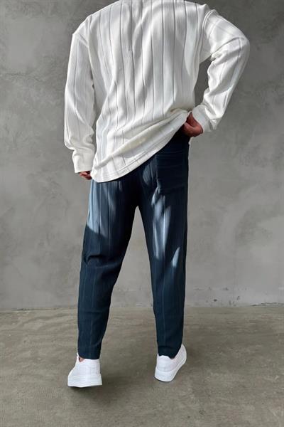 İndigo Carrot Kalın Fitilli Jogger