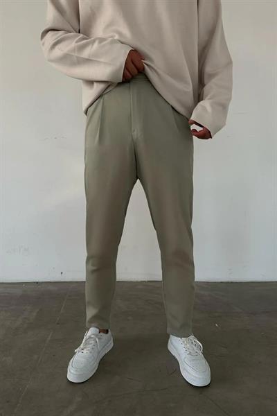Regular Fit Gabardin Harvest Pantolon Yeşil