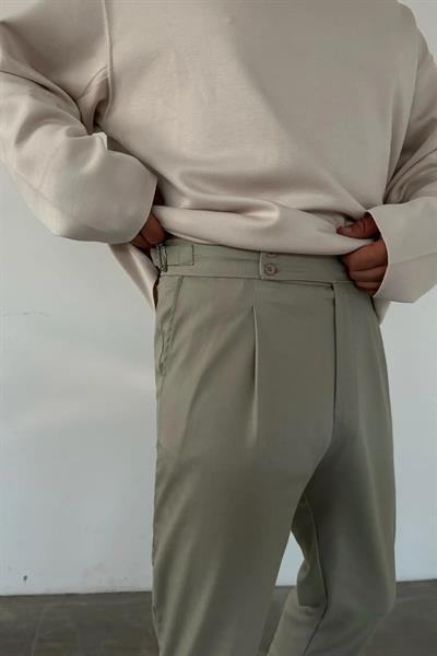 Regular Fit Gabardin Harvest Pantolon Yeşil
