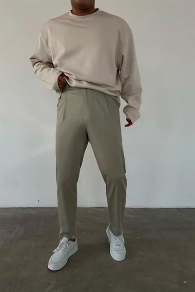 Regular Fit Gabardin Harvest Pantolon Yeşil
