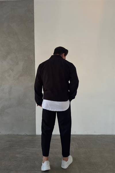 Siyah Carrot Basic Jogger Pantolon