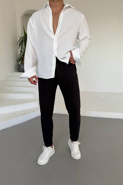 Siyah Duble Paça Jogger