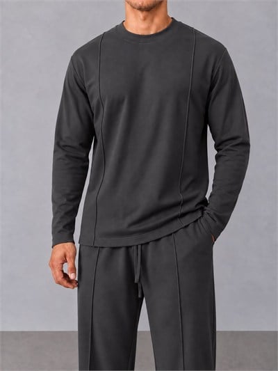 Şerit Detaylı Sweat Antrasit