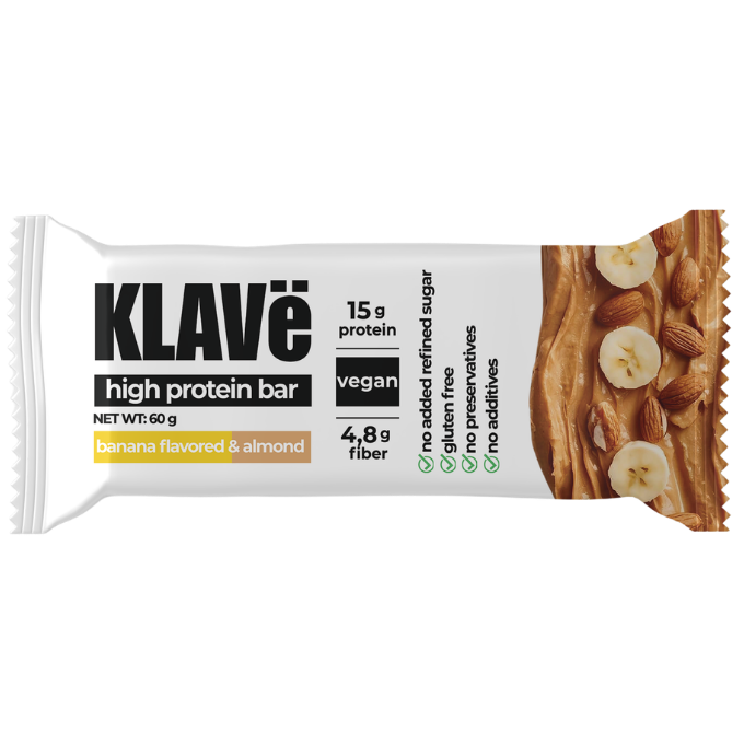 Muz Aromalı ve Bademli Protein Bar