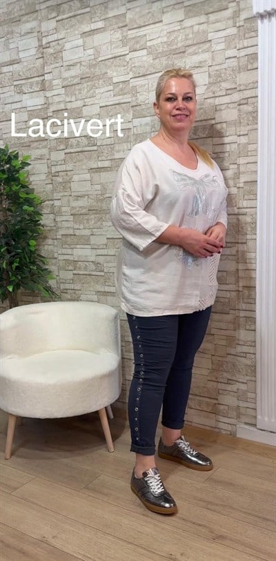 1151 İTALYAN KUŞ GÖZÜ MODEL PANTOLON-LACİVERT