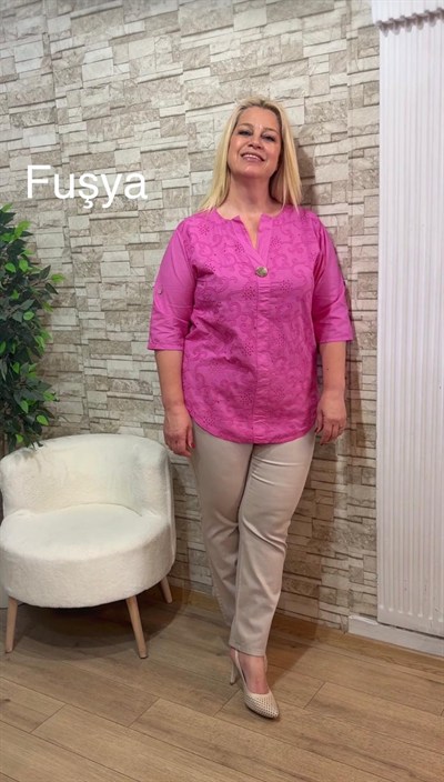 1155 İTALYAN TEK DÜĞME FİSTO GÖMLEK-FUŞYA