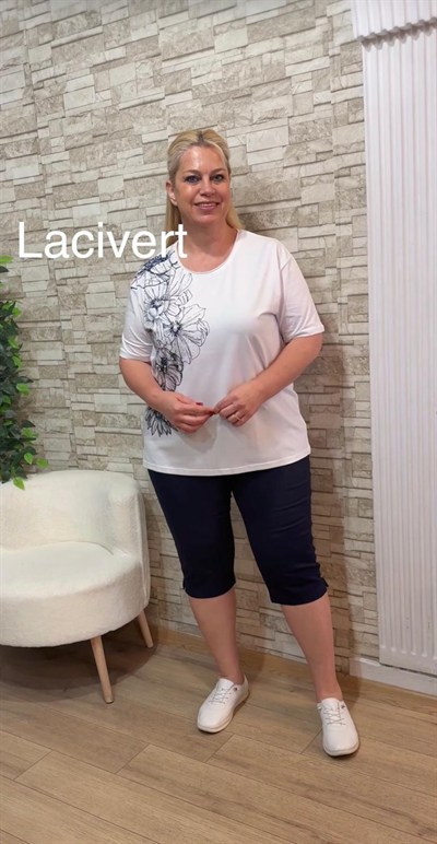 1156 FULL LİKRA BELİ LASTİKLİ KAPRİ-LACİVERT