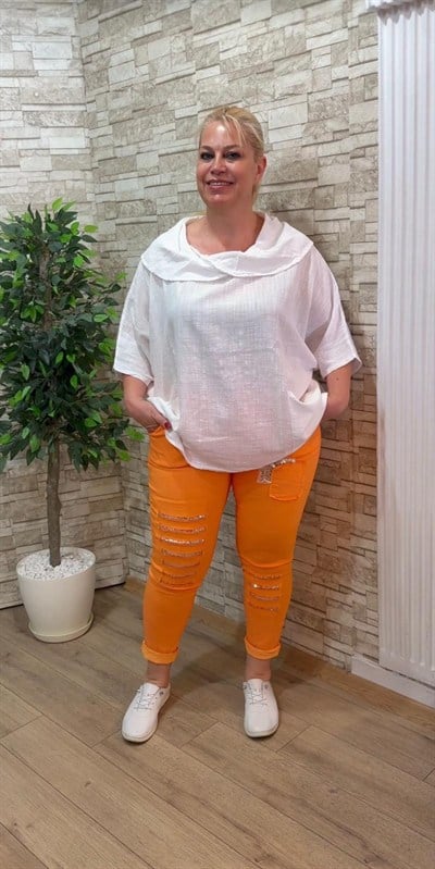 1165 İTALYAN PULPAYETLİ PANTOLON-TARÇIN