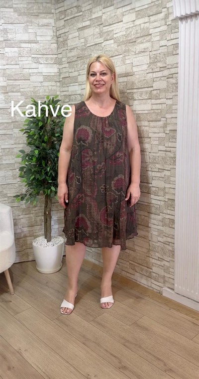 1183 İTALYAN KOLSUZ RAHAT KALIP-KAHVERENGİ
