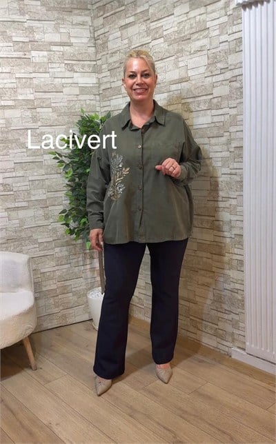 1252 İSPANYOL PAÇA PUNTO PANTOLON-LACİVERT