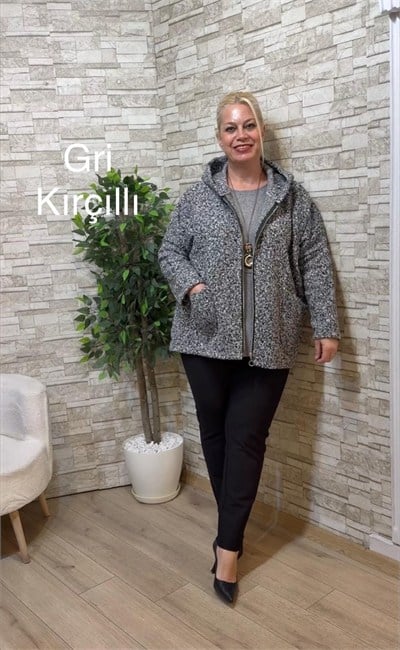 1255 İTALYAN BUKLET CEKET-GRİ KIRCILLI