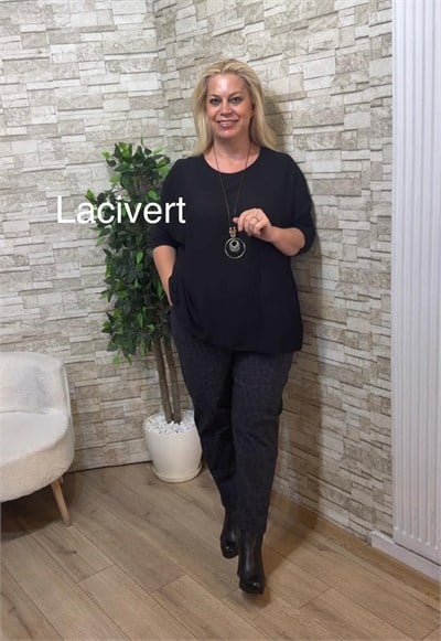 1263 İTALYAN LEOPAR JOGGER PANTOLON-LACİVERT
