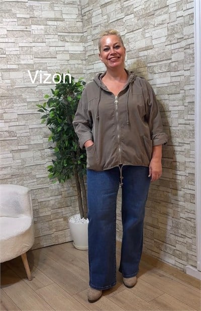 1268 İTALYAN,KADİFE KISA CEKET-VİZON