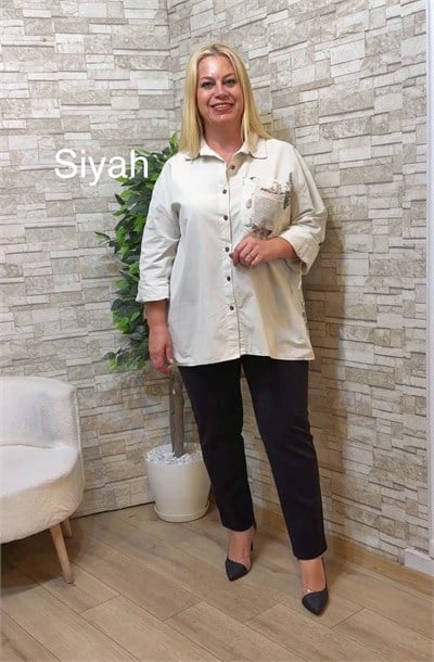 1273 NUBUK BİLEK BOY PANTOLON-SİYAH