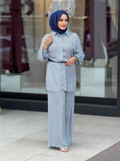 BAMBU SATEN GÖMLEKLİ TAKIM