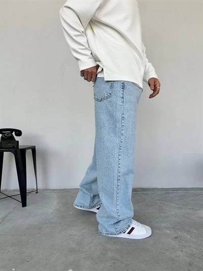 Baggy Kalıp Açık Kot Pantolon