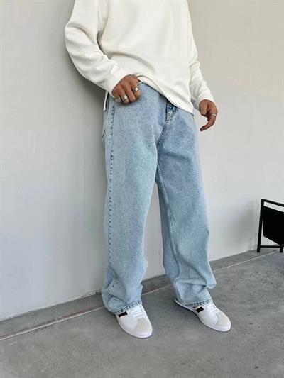 Baggy Kalıp Açık Kot Pantolon