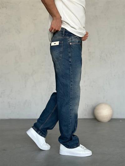 Kot Orta Şeritt Baggy Pantolon