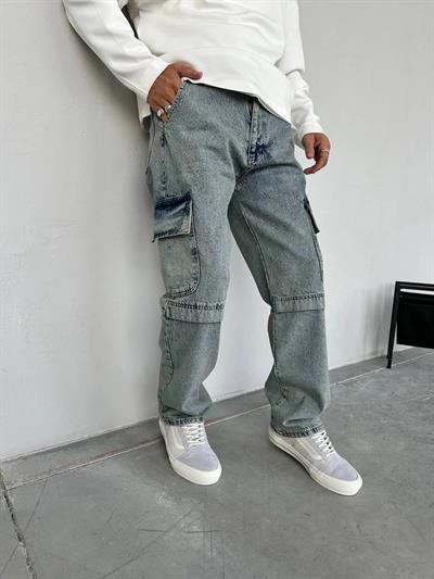 Kott Şerit Kargo Cep Baggy Pantolon