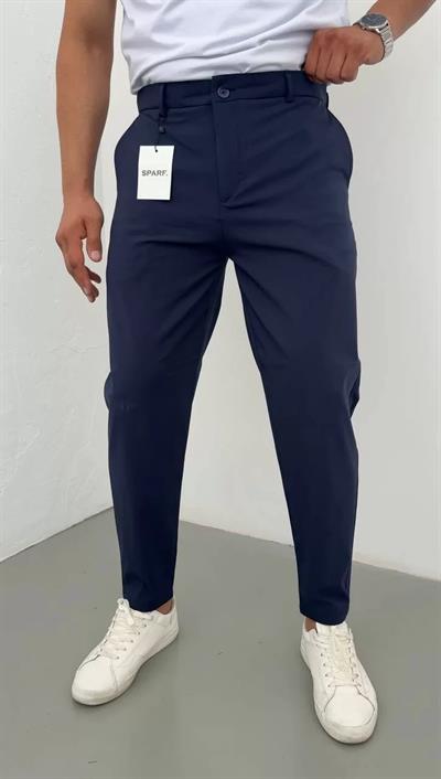 Lacivert Kumaş Pantolonn