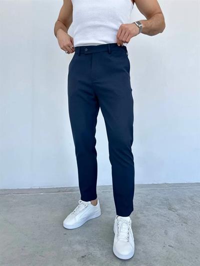 Lacivert Kumaş Pantolonn