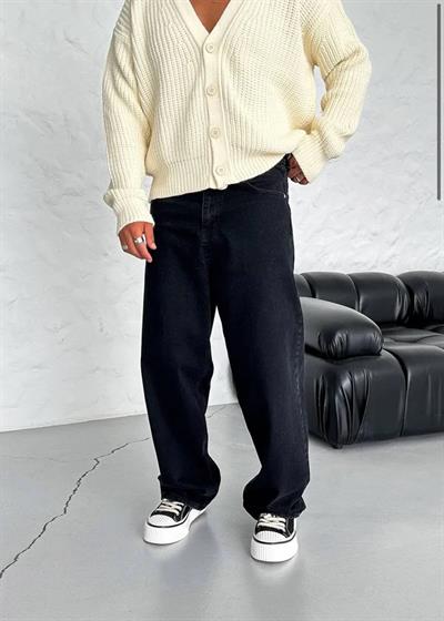 Tam Baggy Siyah Pantolon