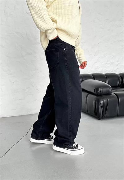 Tam Baggy Siyah Pantolon
