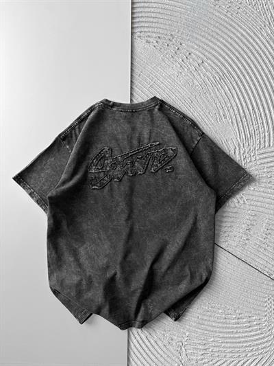 ANTRASİT SIRT APLİKE STWD TSHİRT