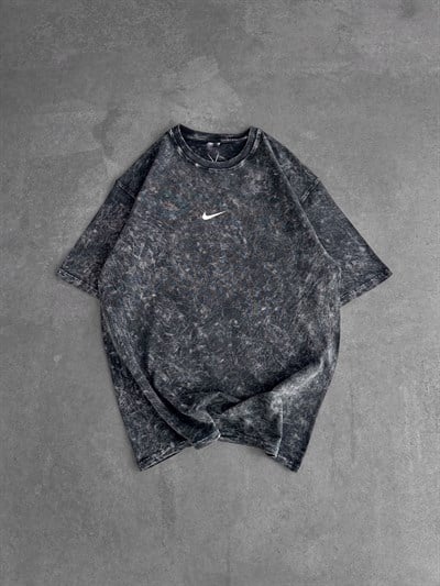 ANTRASİT YIKAMA FLEX LOGO NİKE TSHİRT