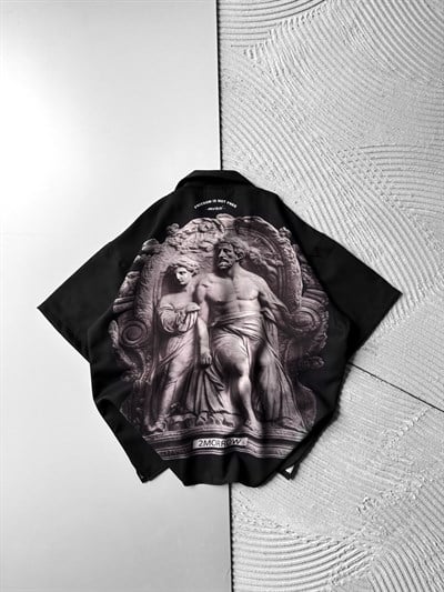 ATİNA BASKILI OVERSİZE GÖMLEK